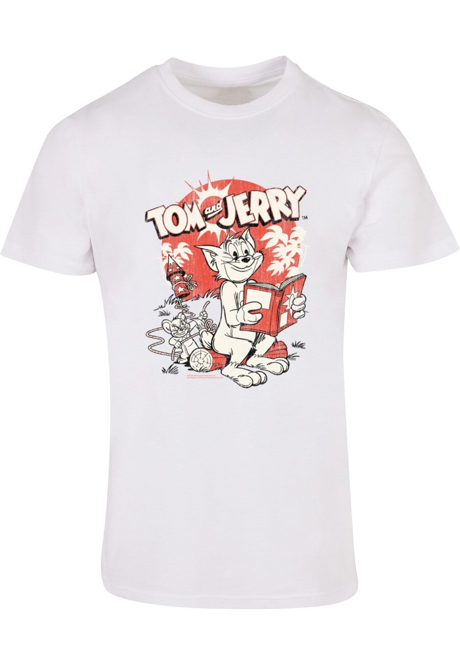 

Классическая футболка ABSOLUTE CULT Shirt Tom and Jerry - Rocket Prank, цвет white/egg shell