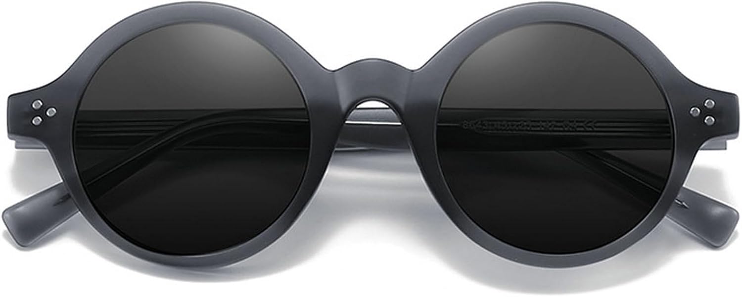 

Ретро-солнцезащитные очки маленького диаметра для мужчин в стиле панк, защита от ультрафиолета UV400, ретро-заклепки, модные солнцезащитные очки для женщин mincl, Gray