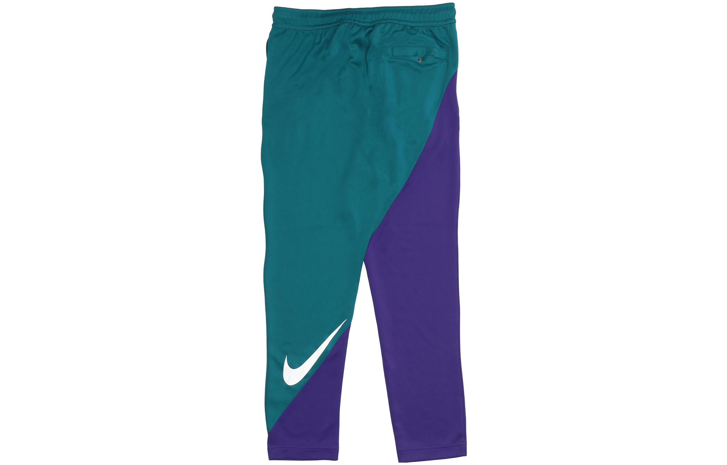 Вязаные спортивные штаны мужские green purple Nike, зеленый/фиолетовый — фото 4