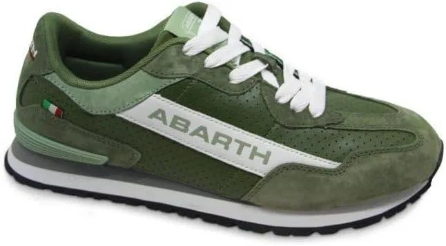 Кроссовки Abarth Speed ​​Khaki O1 из замши и микрофибры