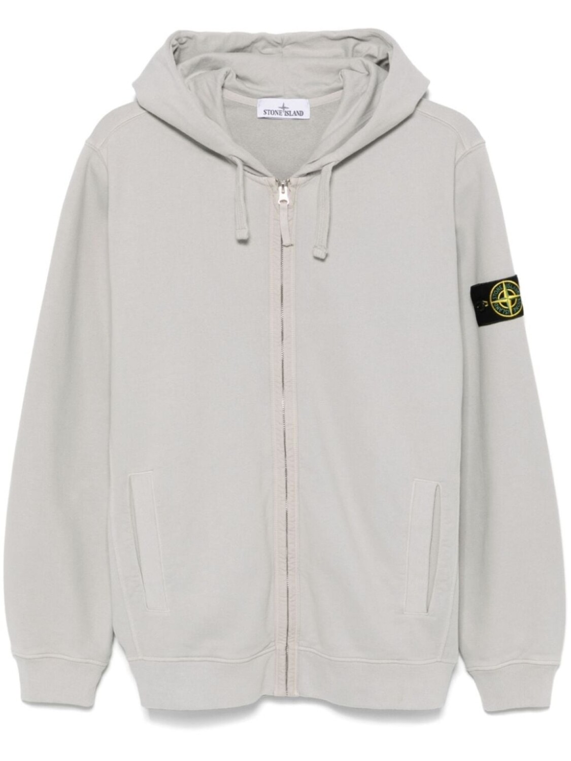 

Толстовка с капюшоном из джерси-текстуры Stone Island, серый