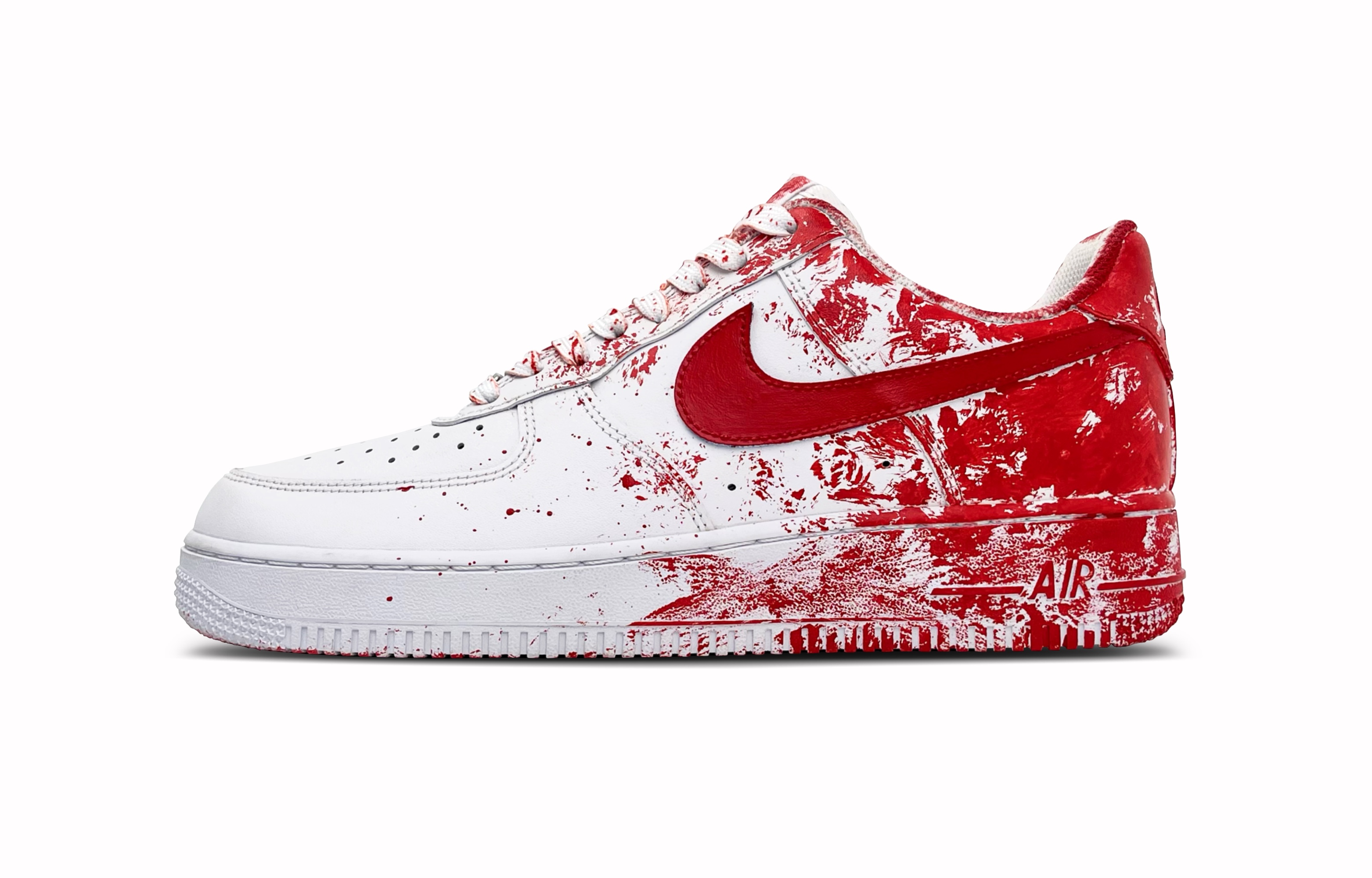

Nike Кроссовки Air Force 1 Low Top для скейтбординга, мужские, красные, белые