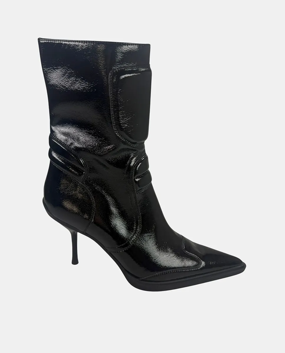 Мотоциклетный ботинок на каблуке Jeffrey Campbell, черный