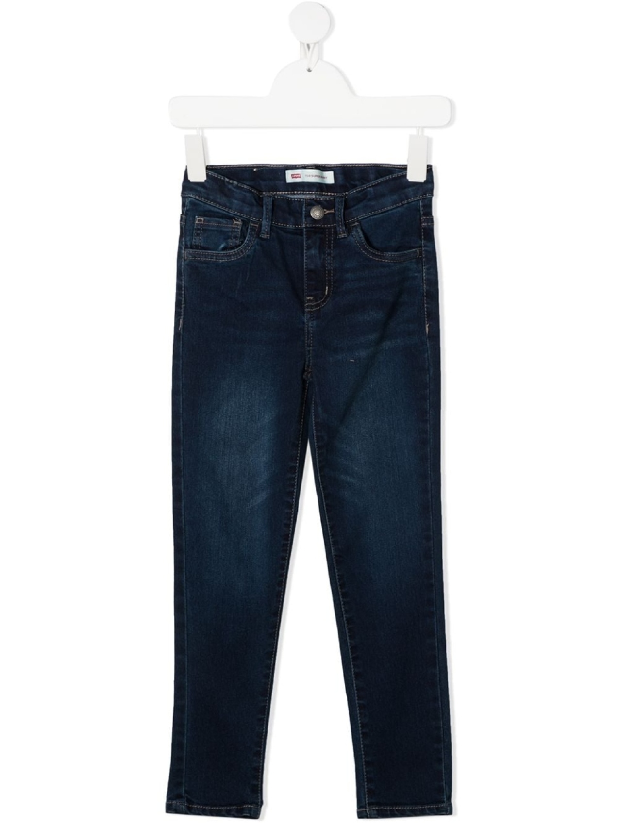 

Levi's Kids джинсы кроя слим с эффектом потертости, синий