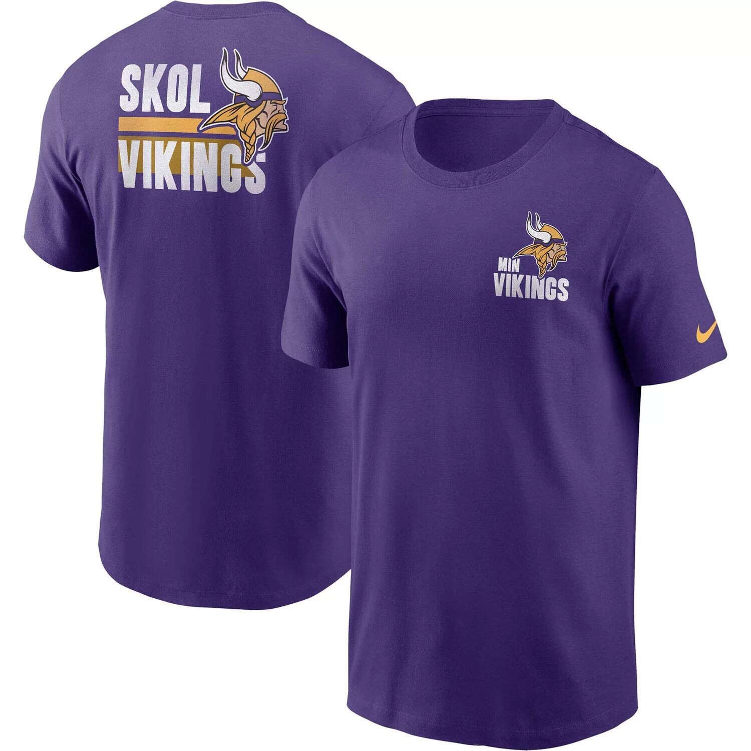 Мужская фиолетовая футболка Minnesota Vikings Blitz Essential Nike — фото 4