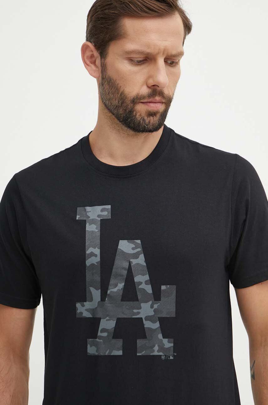 

Хлопковая футболка MLB Los Angeles Dodgers 47 brand, черный