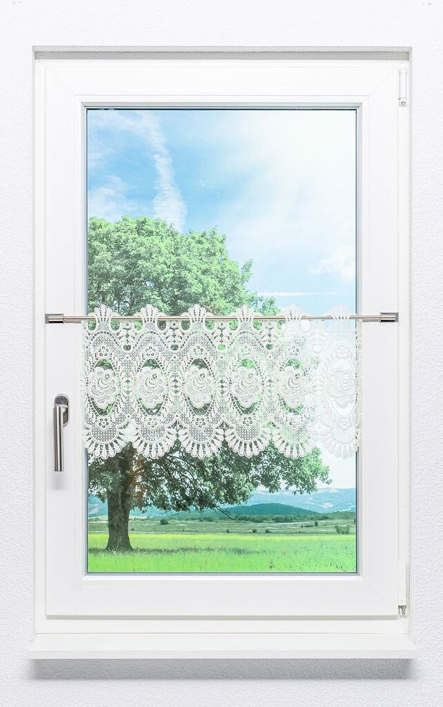 

Панельная штора Plauener Lace Flower Magic (Ш х В) 228,20см*40см красный/темно-красный Plauener Spitze, бежевый
