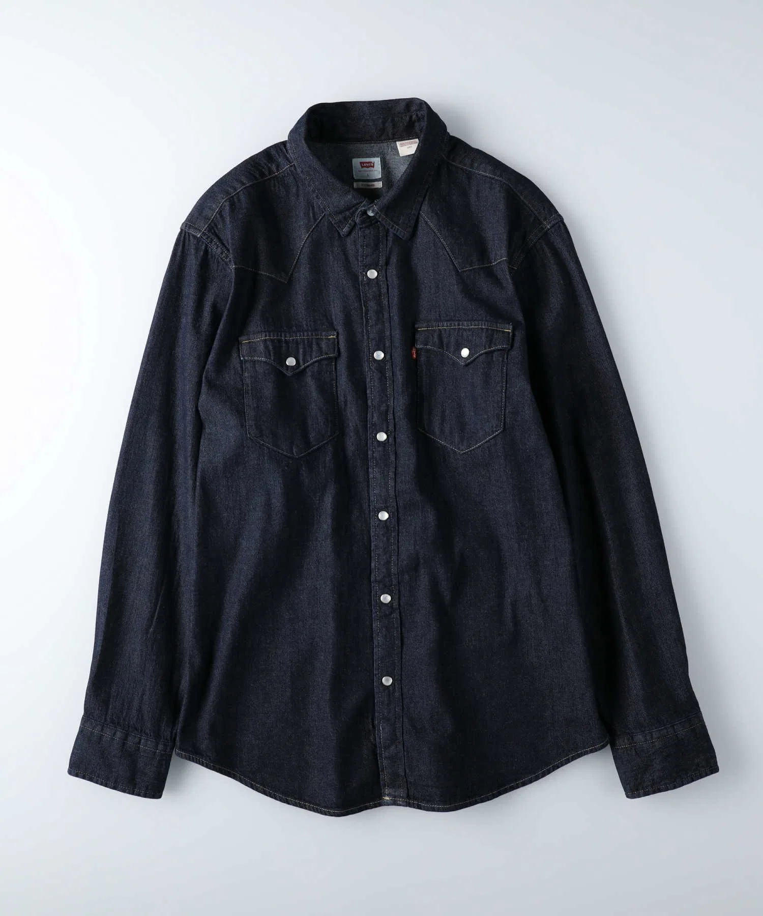 Унисекс джинсовая рубашка Levi's Classic Western тёмно-синяя — фото 2