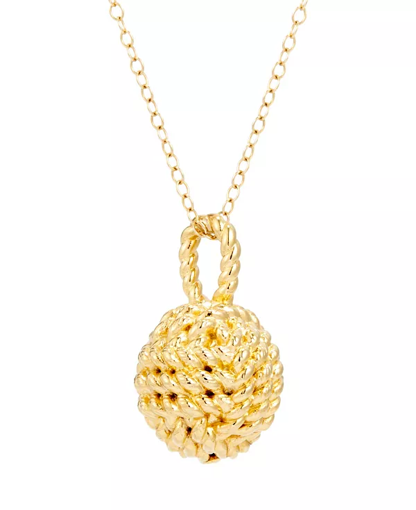 

Подвеска Parker Knot из 14-каратного золота Brook & York, gold