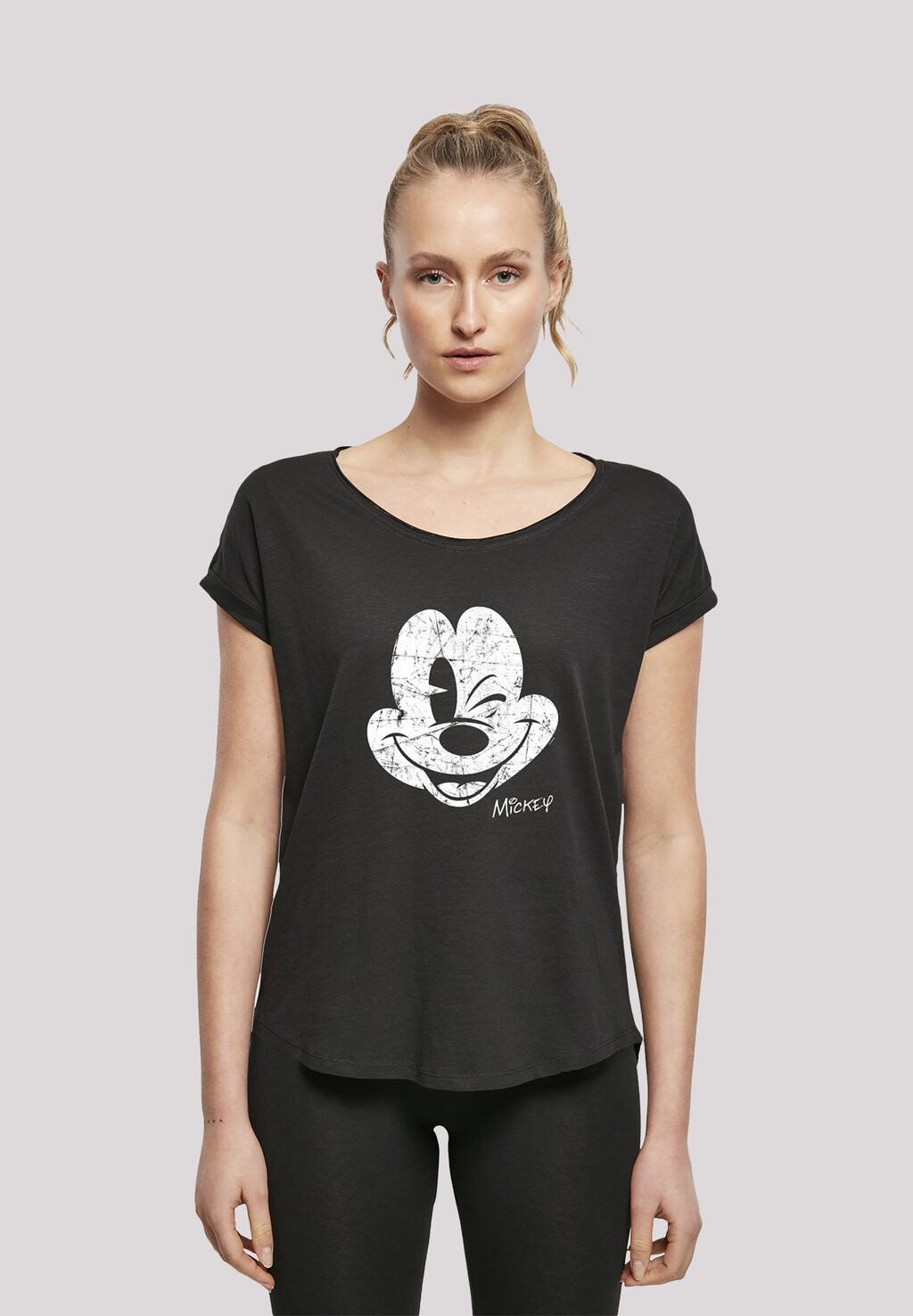 

Футболка с принтом Disney Micky Maus Film Movie Tv Comic Fan Merch Für Ki F4NT4STIC, черный
