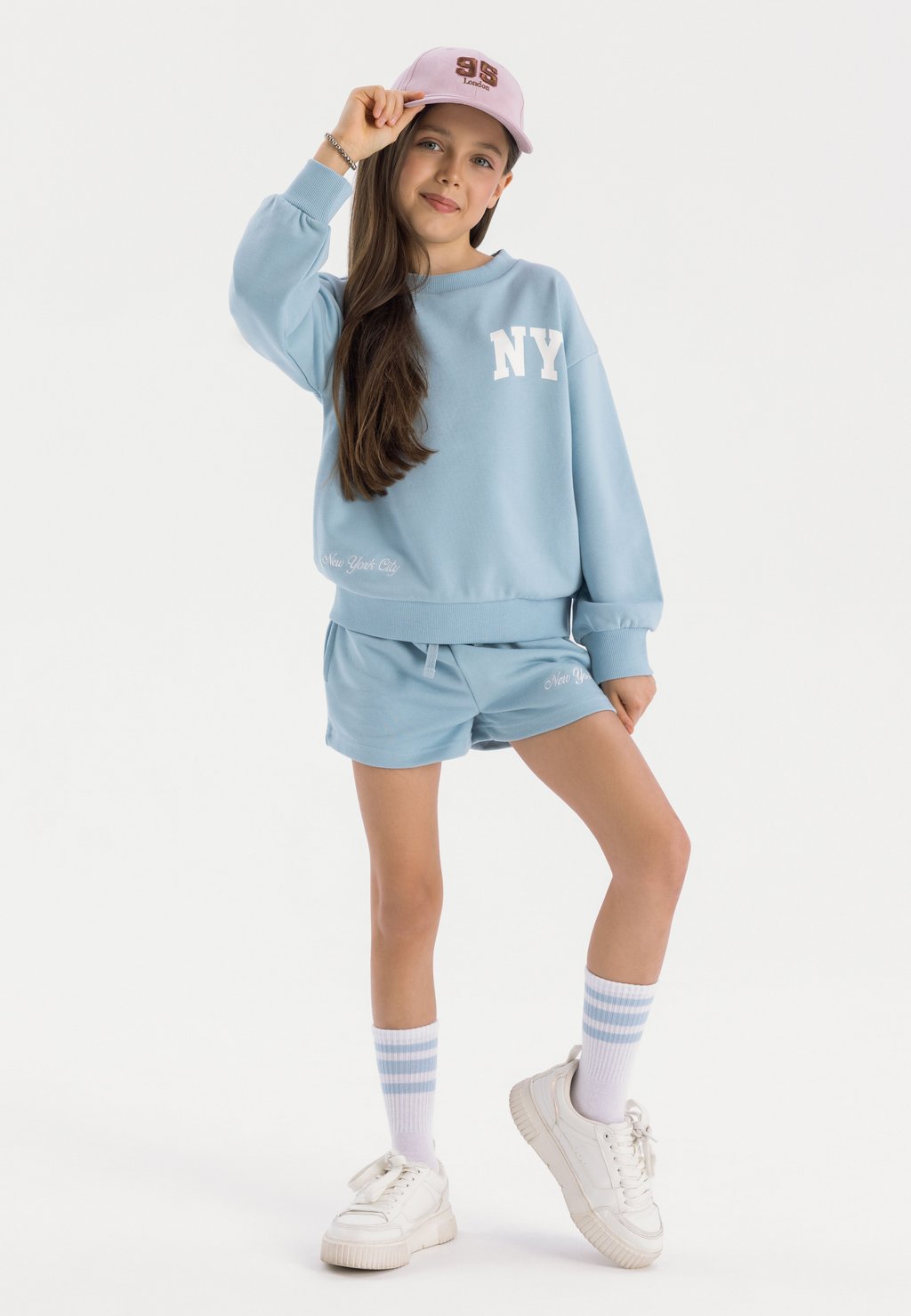 

Толстовка CREW NECK AND SHORT SET MINOTI, синий