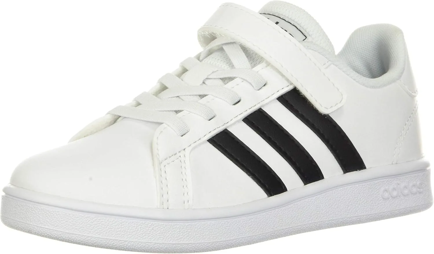 Детские кроссовки Adidas Grand Court C унисекс, белый/черный
