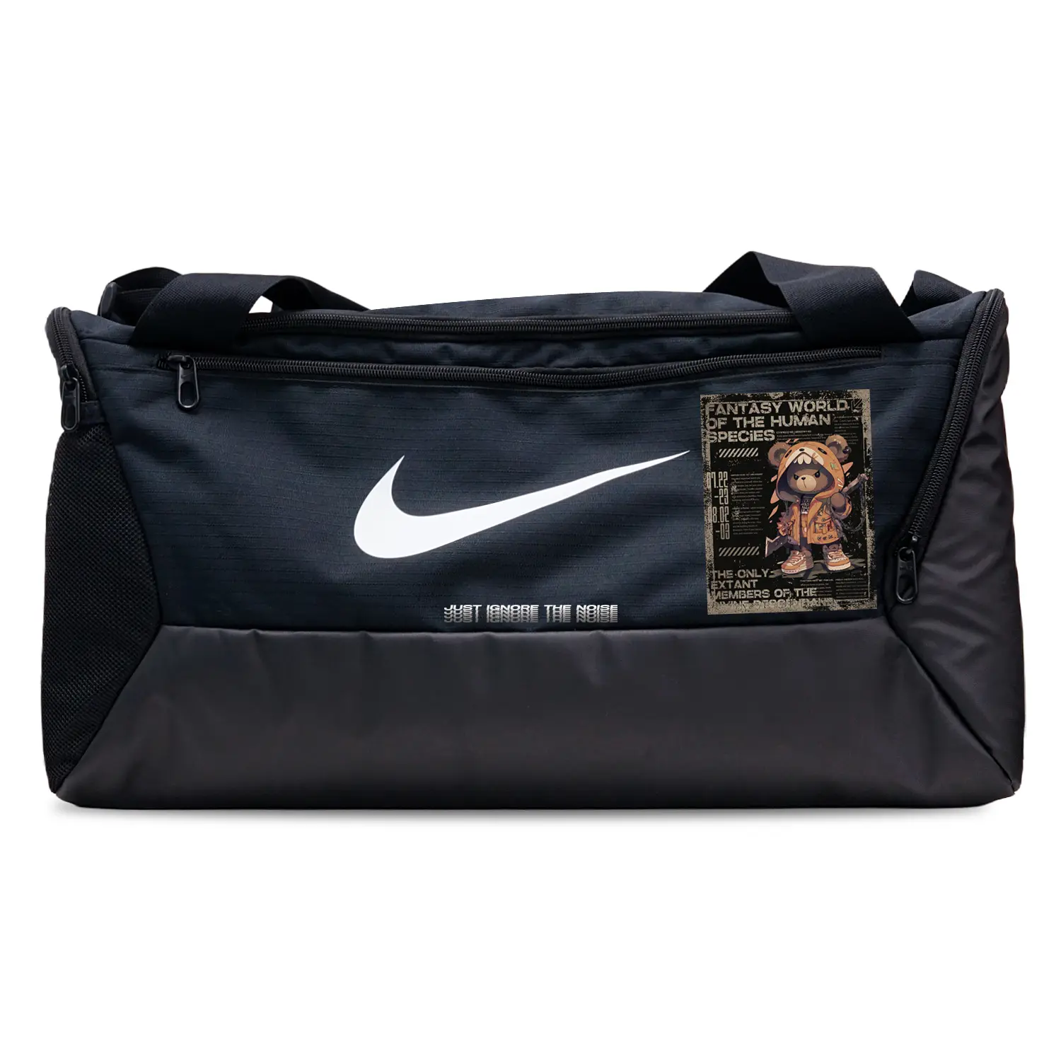 

Nike Тканевая дорожная сумка унисекс черная, Distressed Bear Sister