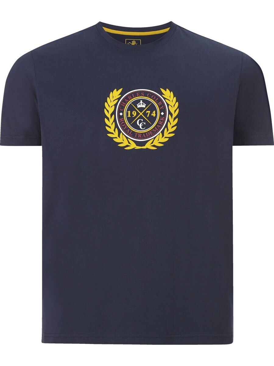 

Классическая футболка Charles Colby Shirt Earl Sadwyn, темно-синий