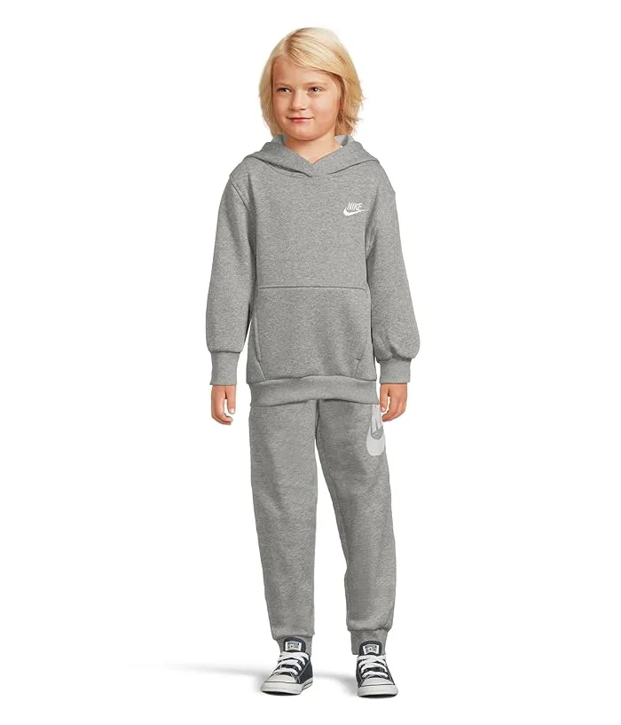Джоггеры флисовые Club Fleece Nike Kids, Dark Grey Heather — фото 4