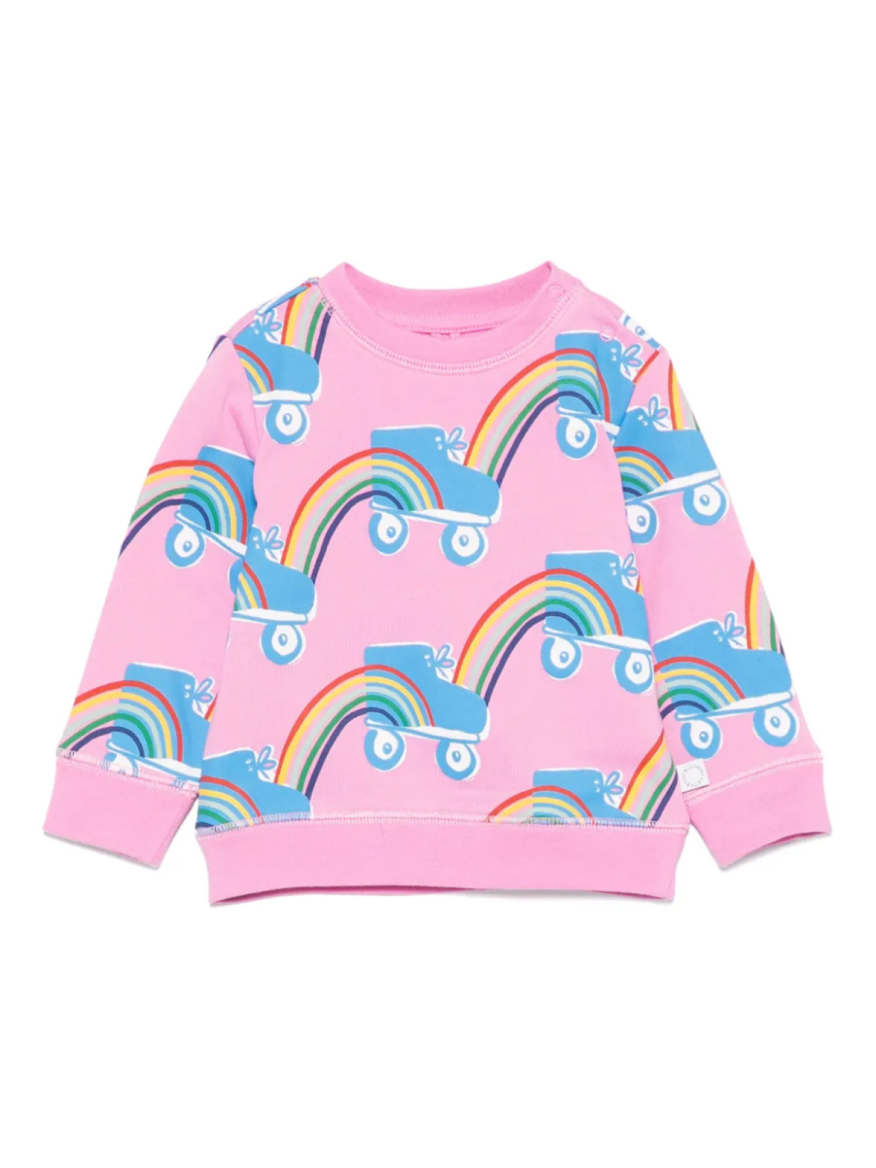 

Stella McCartney Kids спортивные брюки с принтом Rollerskate Rainbow, розовый