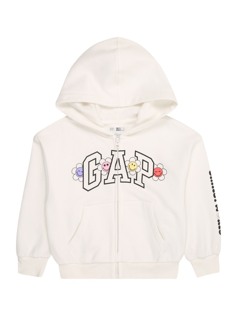

Толстовка с капюшоном на молнии GAP, белый