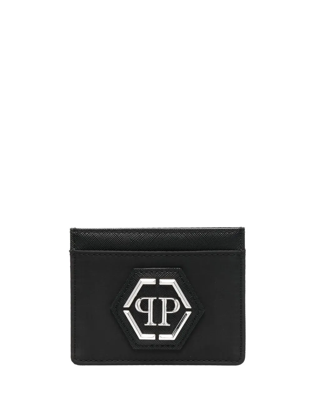 

Картхолдер с логотипом Hexagon Philipp Plein, черный