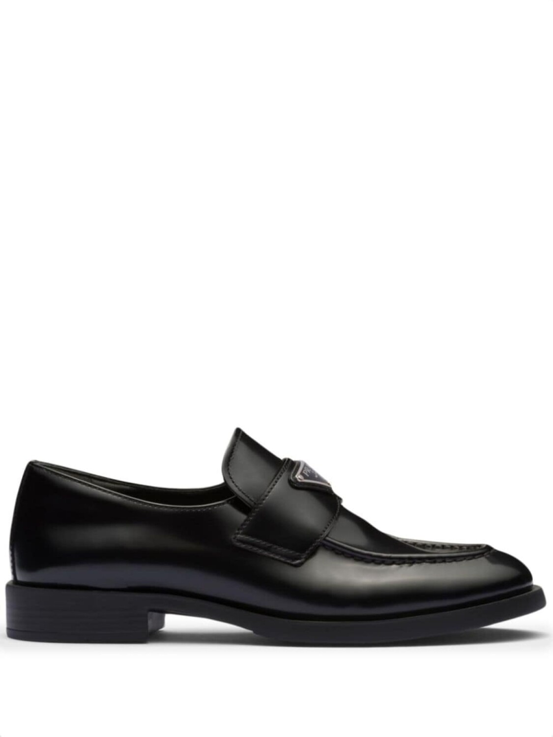 

Prada лоферы с логотипом, черный