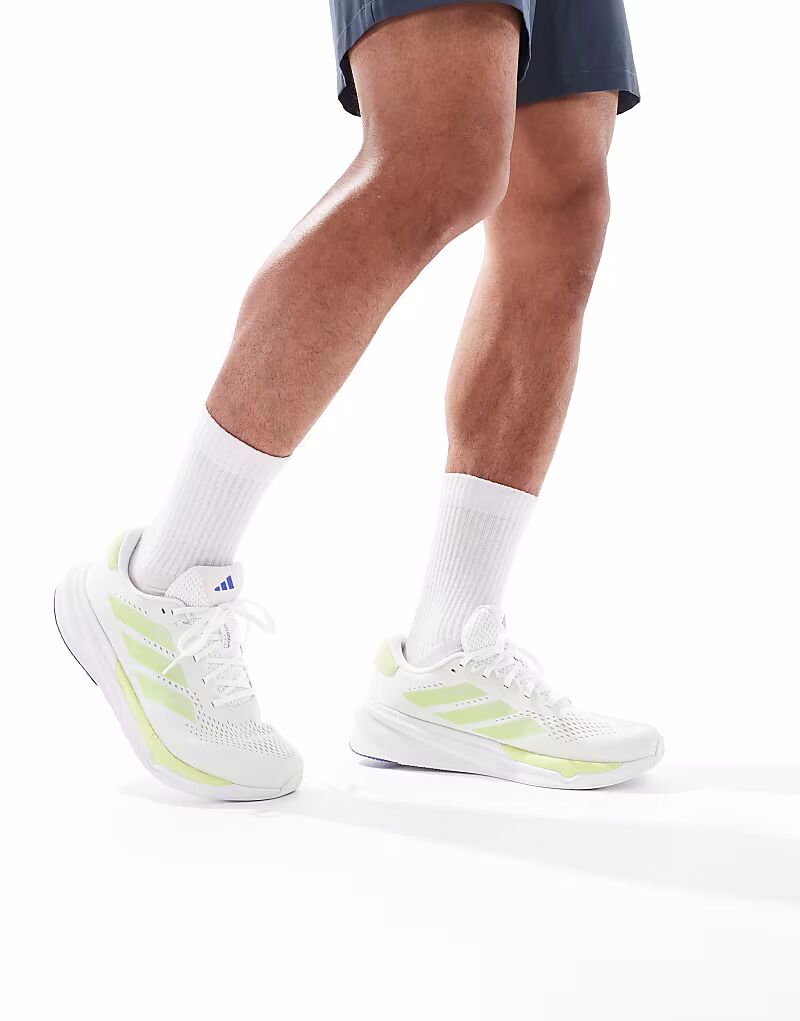 

Кроссовки Adidas Running Supernova Stride 2 белого и лаймового цветов