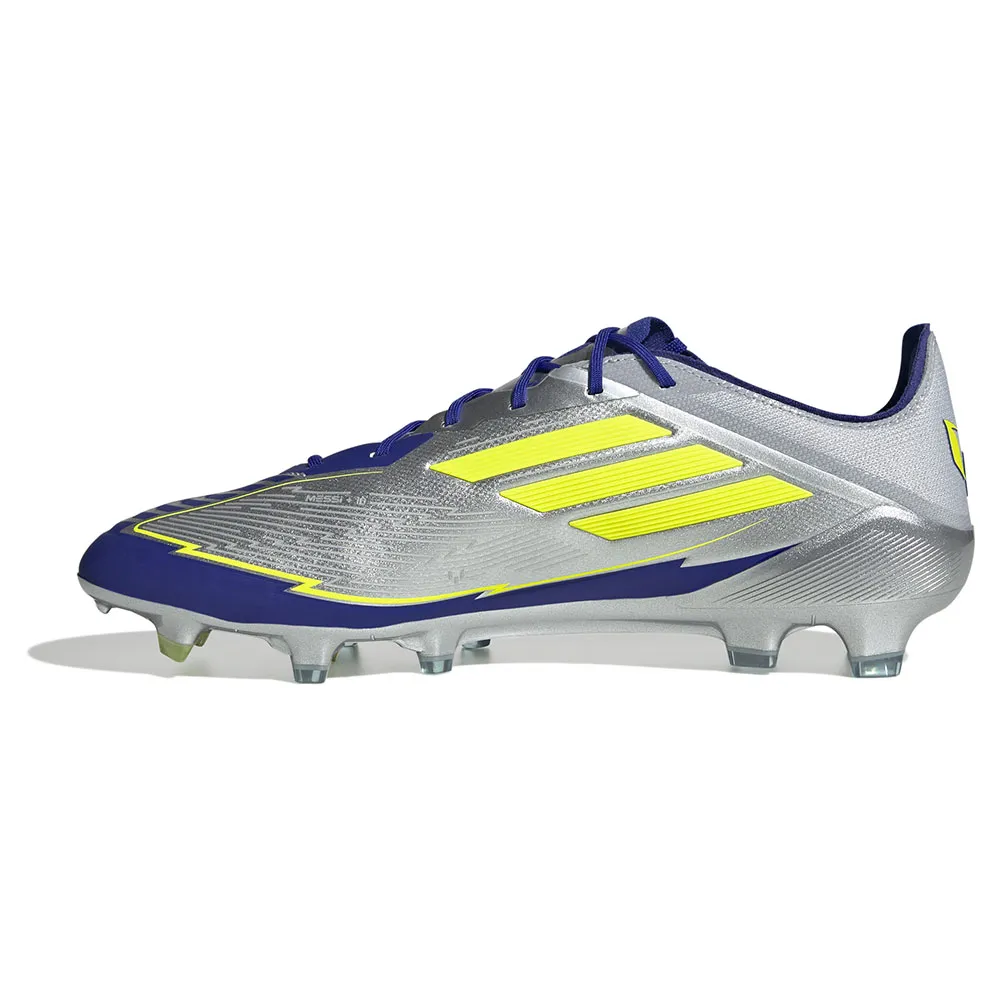 Футбольные бутсы adidas F50 Elite Messi FG, серебряный — фото 3