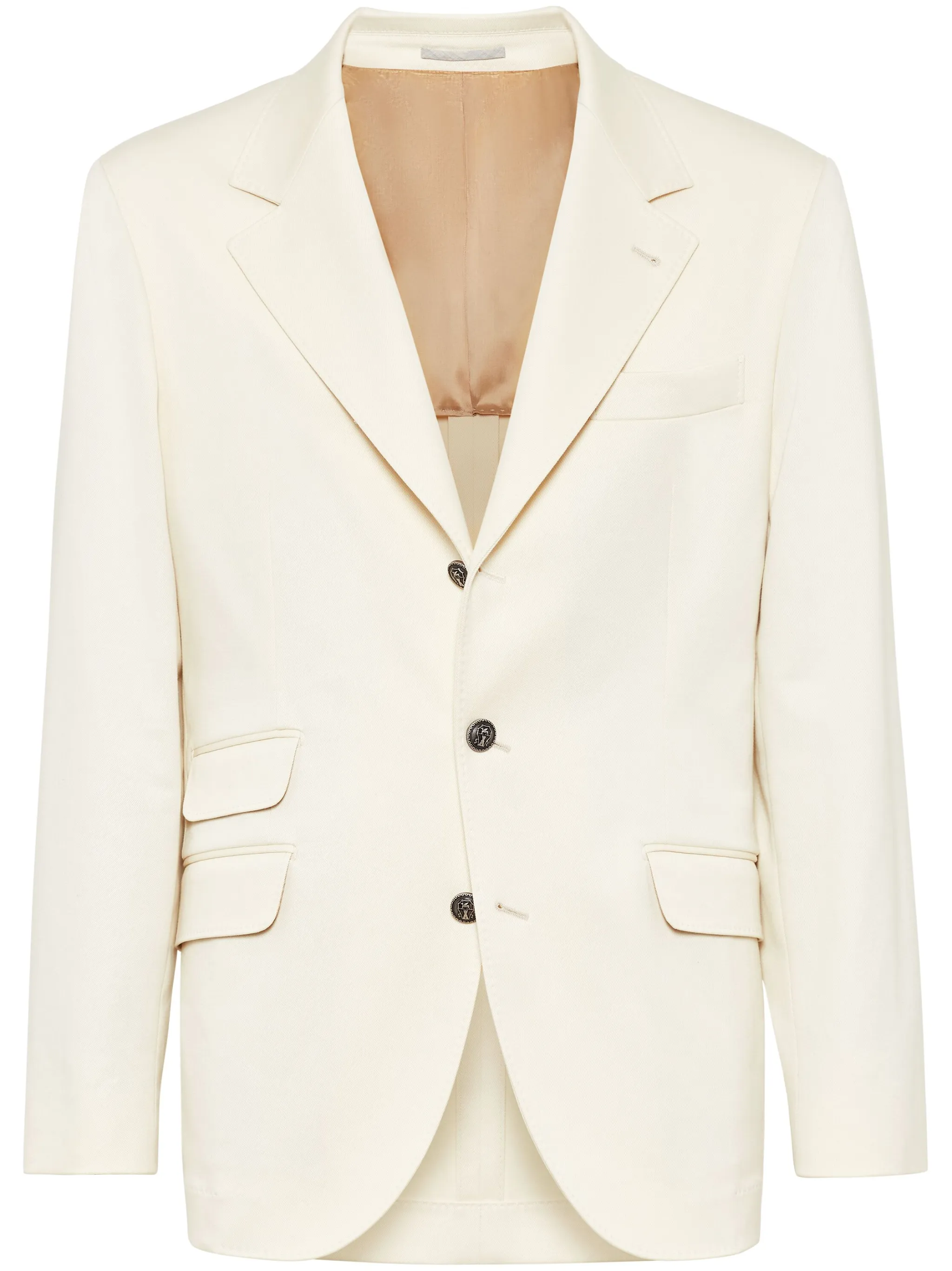 

Кашемировый блейзер с заостренными лацканами Brunello Cucinelli, нейтральный