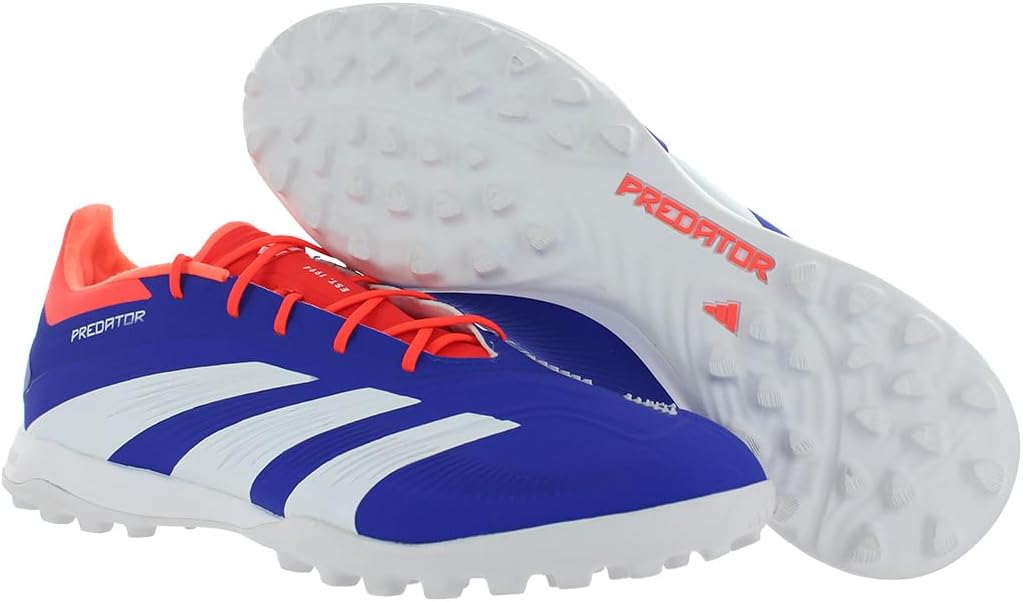 Кроссовки Adidas Predator Elite Turf унисекс, белый/красный/голубой — фото 2