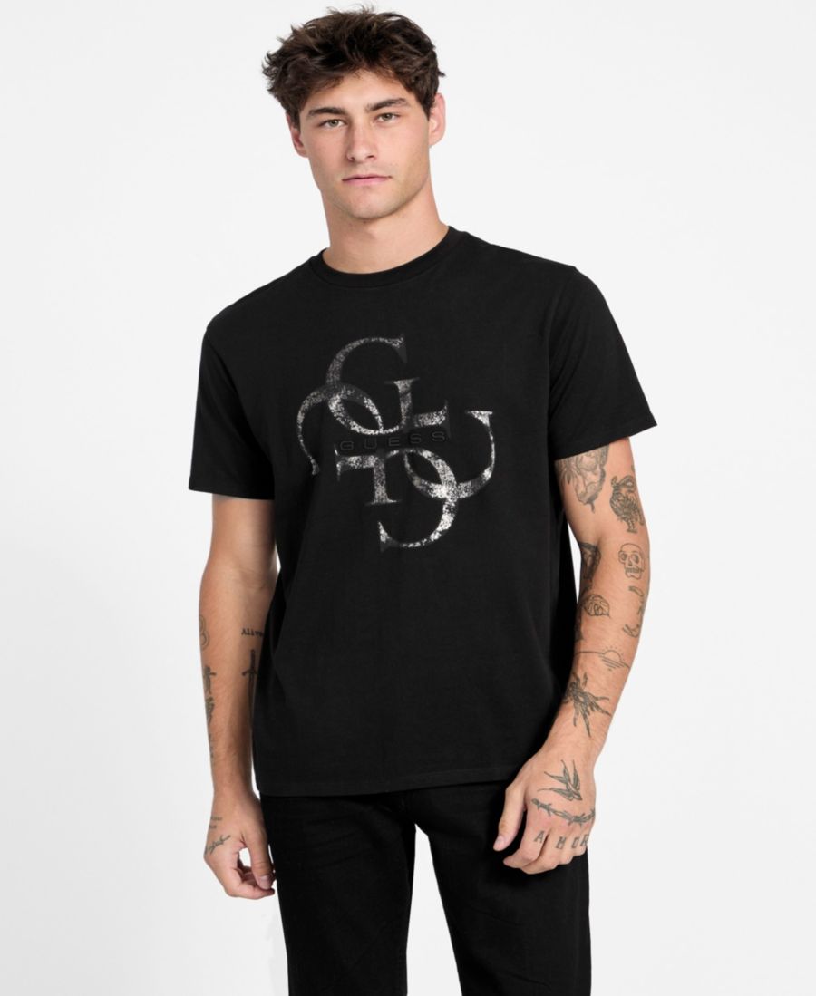 

Мужская футболка с коротким рукавом Shimmer Quattro G GUESS, Jet Black, Черный, Мужская футболка с коротким рукавом Shimmer Quattro G GUESS, Jet Black