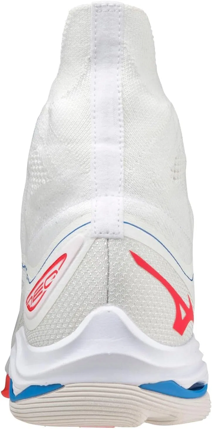 Кроссовки для бега Mizuno Wave Rider GTX унисекс, White Ignition Red French Blue — фото 2