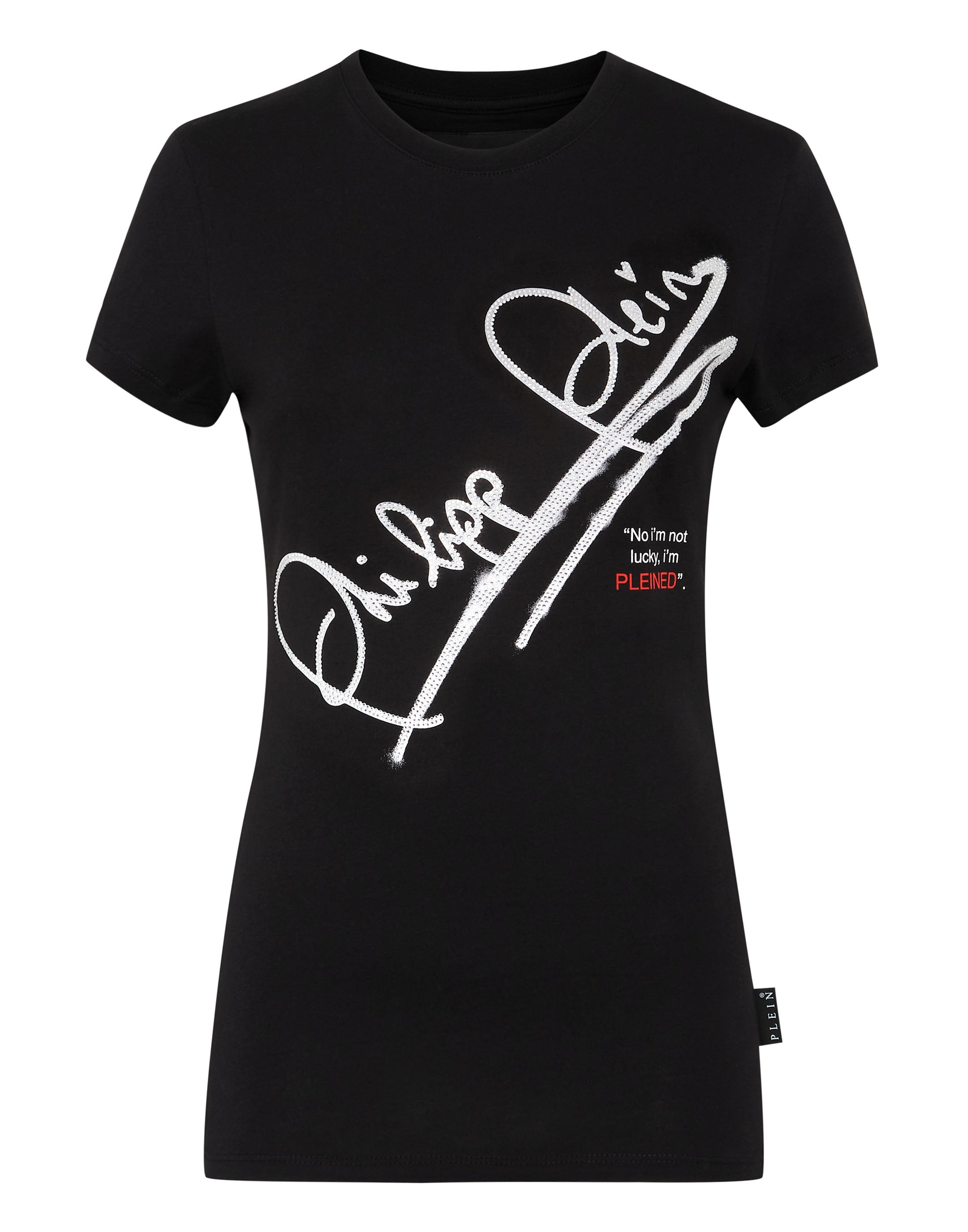 

Футболка с круглым вырезом SS Signature PHILIPP PLEIN, черный
