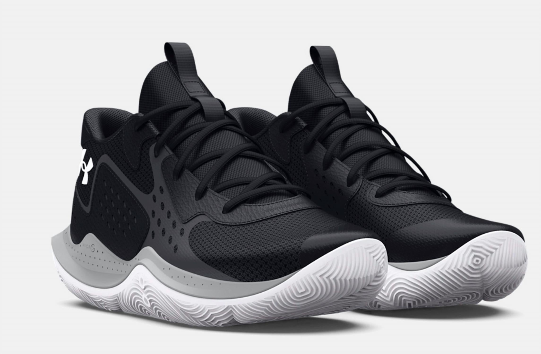 

Мужские кроссовки Gs Jet Twenty Three в черно-бело-сером цвете Under Armour
