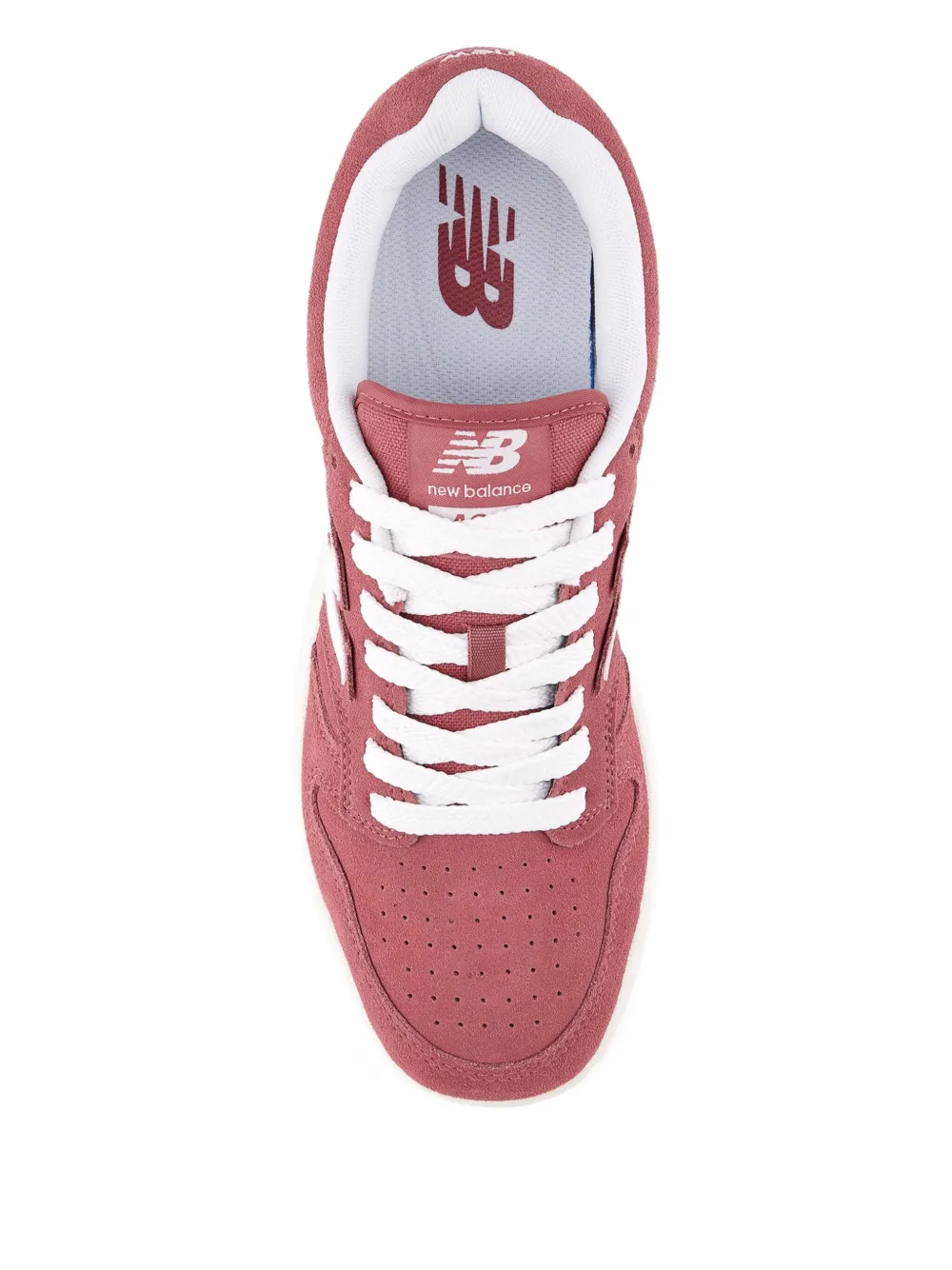 Кроссовки 480 с перфорацией и логотипом New Balance, красный — фото 3