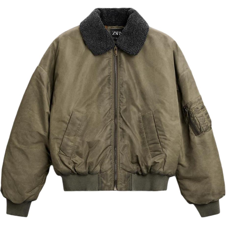 

Пуховик мужской зеленый ZARA