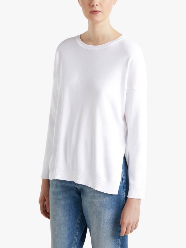 

Вязаный джемпер свободного кроя Benetton, цвет Optical White