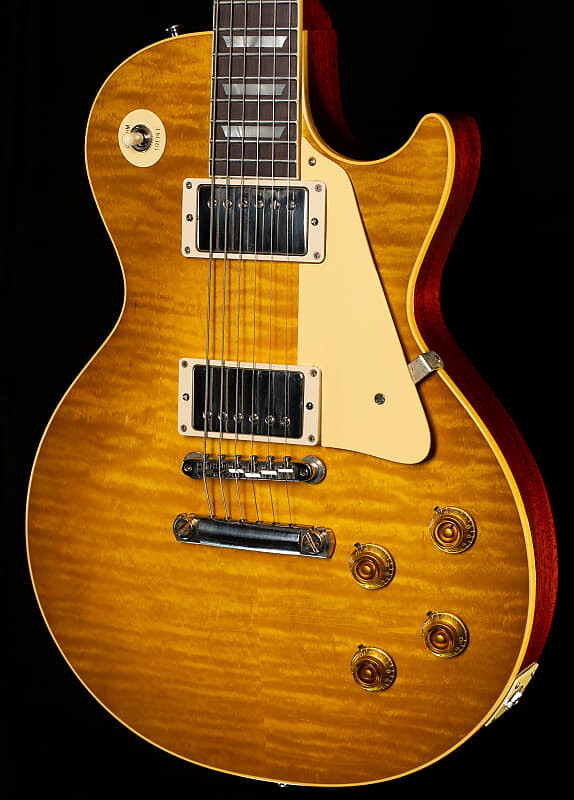 

Электрогитара Gibson Custom Shop 1959 Les Paul Reissue Green Lemon Fade Murphy Lab Ultra Light Aged