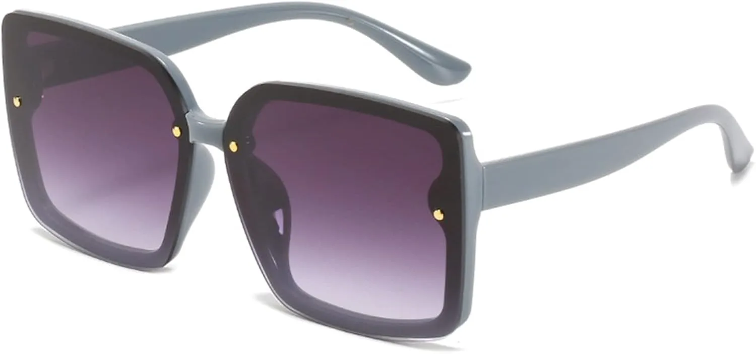 

Модные квадратные ретро-солнцезащитные очки для мужчин и женщин, идеально подходящие для отдыха на природе и пляже (Цвет: E, Размер: Средний) MTZJH, One Color