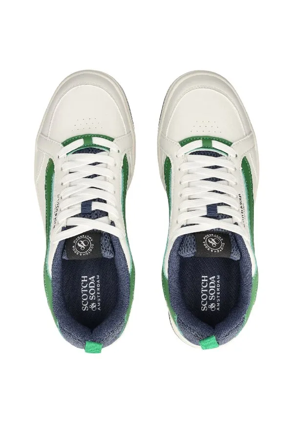 Тренеры краута бело-зеленые Scotch & Soda, White-Green — фото 3