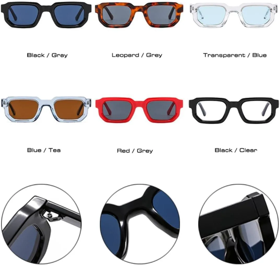 

Солнцезащитные очки с защитой UV400 | Панк, синий чай, маленькая оправа | для женщин и мужчин, для занятий спортом на открытом воздухе и вождения LXLHWN, Red Grey