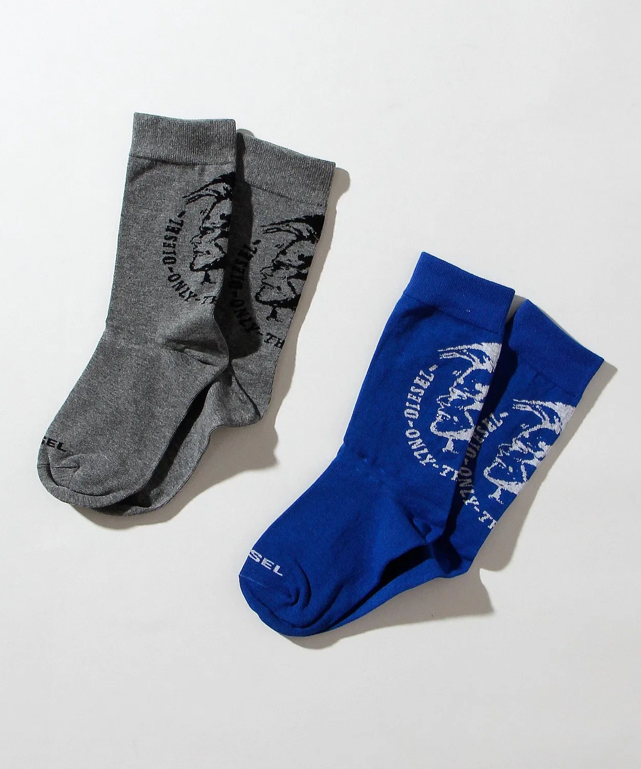 Носки Diesel Kids & Junior из хлопка, серые