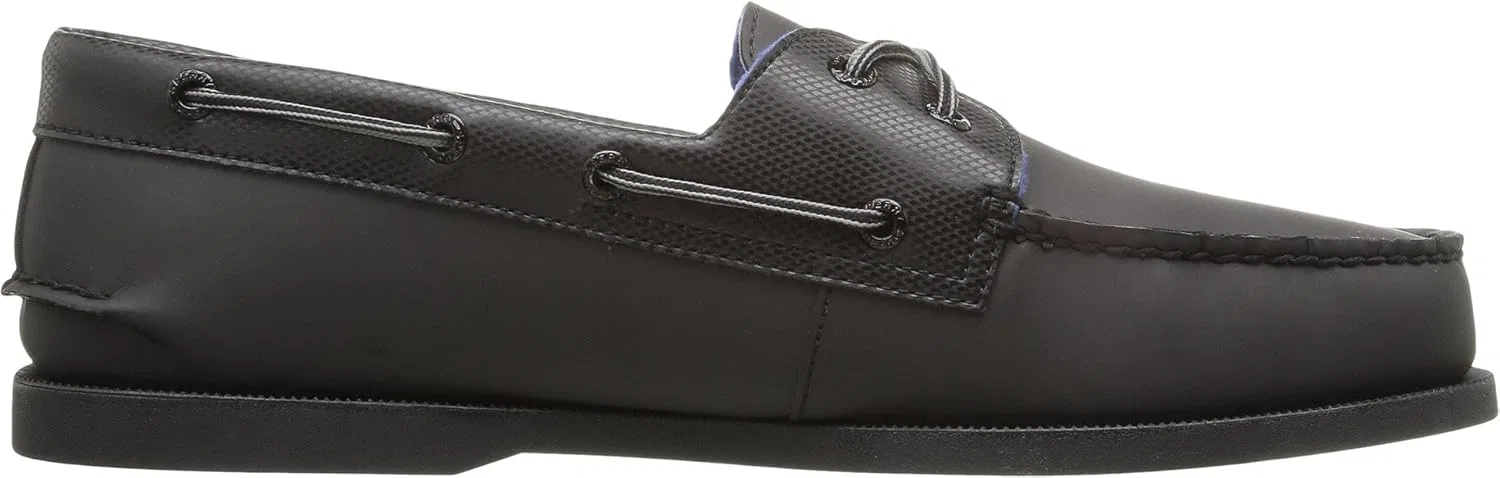 Мужские низкие туфли Sperry A/O 2-Eye Canvas Salt Washed 0836775, Black — фото 3