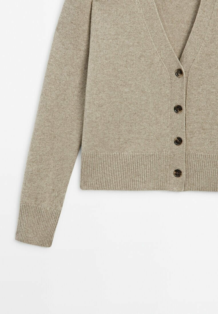 

Кардиган V-NECK Massimo Dutti, светло-коричневый