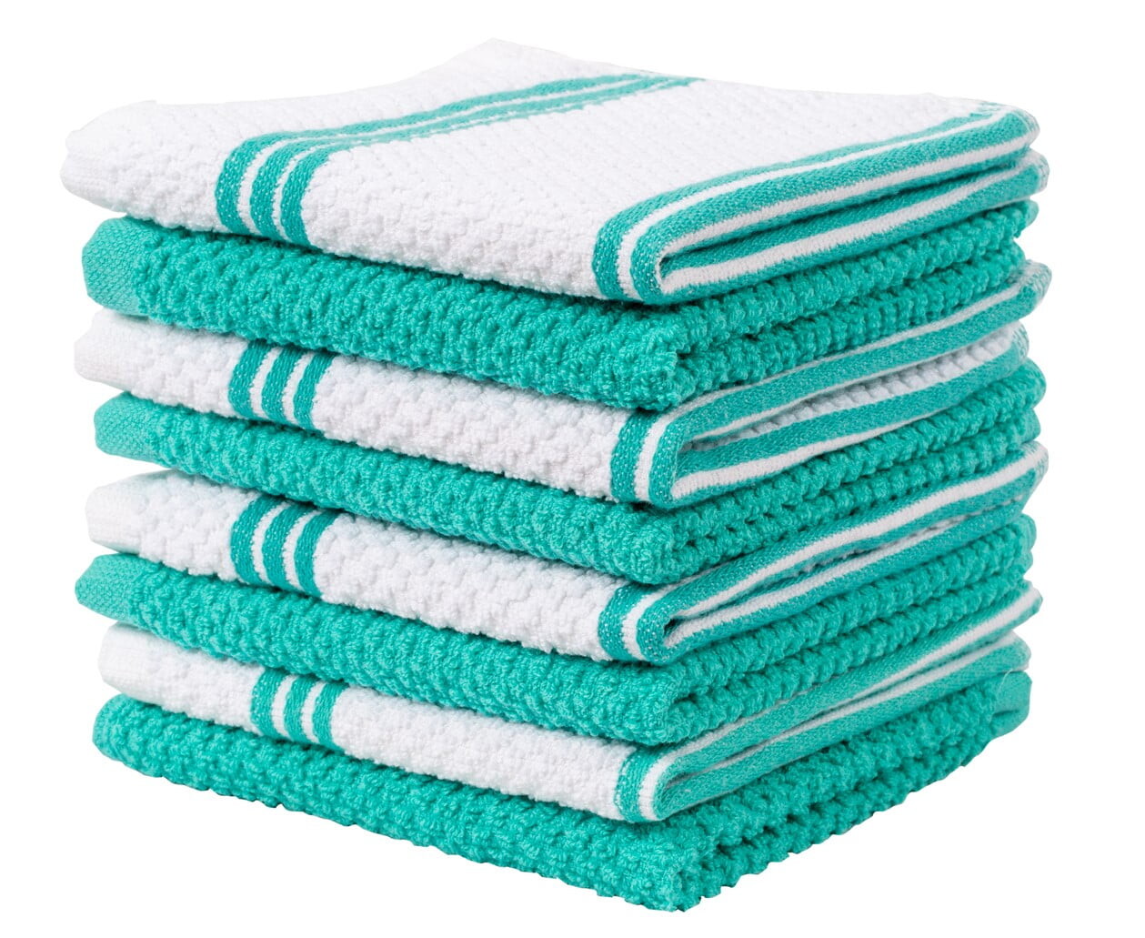 

Living Fashions, 8 упаковок хлопкового махрового кухонного полотенца — 12 x 12 дюймов, цвет Blue
