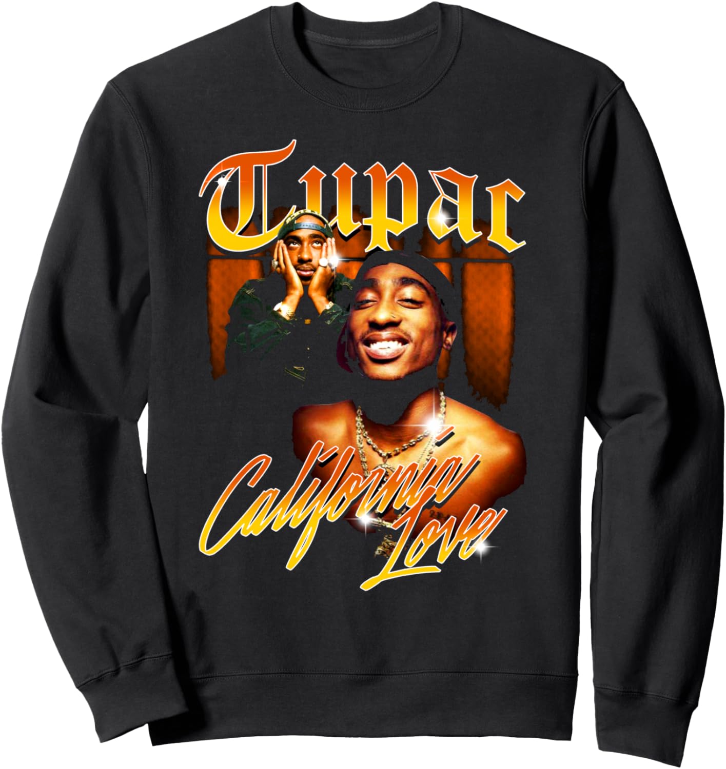 

Официальная винтажная толстовка Tupac Love California, черная Tupac Shakur, Черный, Официальная винтажная толстовка Tupac Love California, черная Tupac Shakur