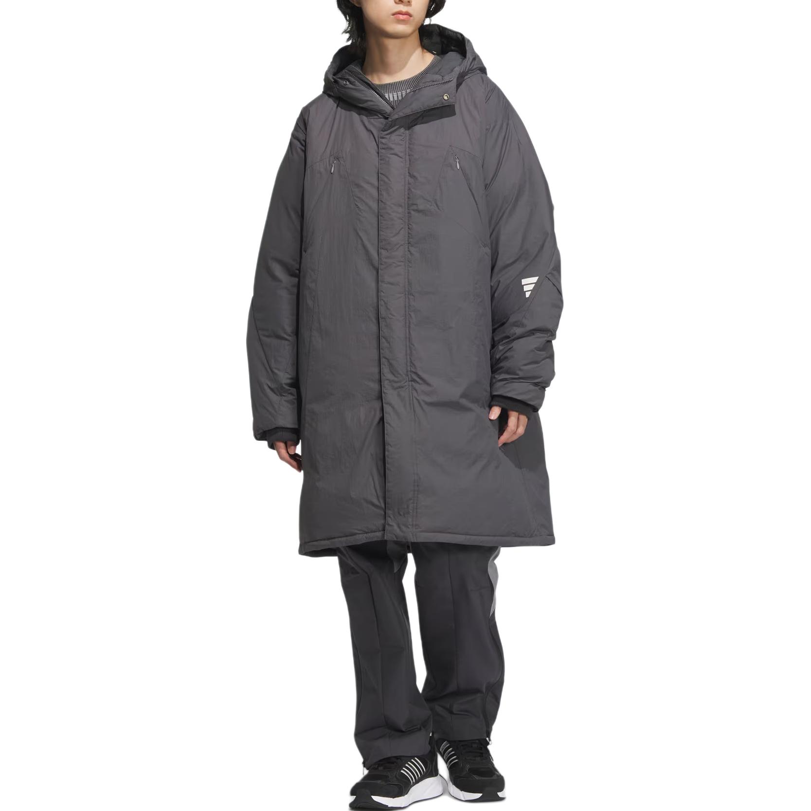 FUSTL P DJK LON Пуховая куртка мужская тёмно-серая Adidas — фото 3