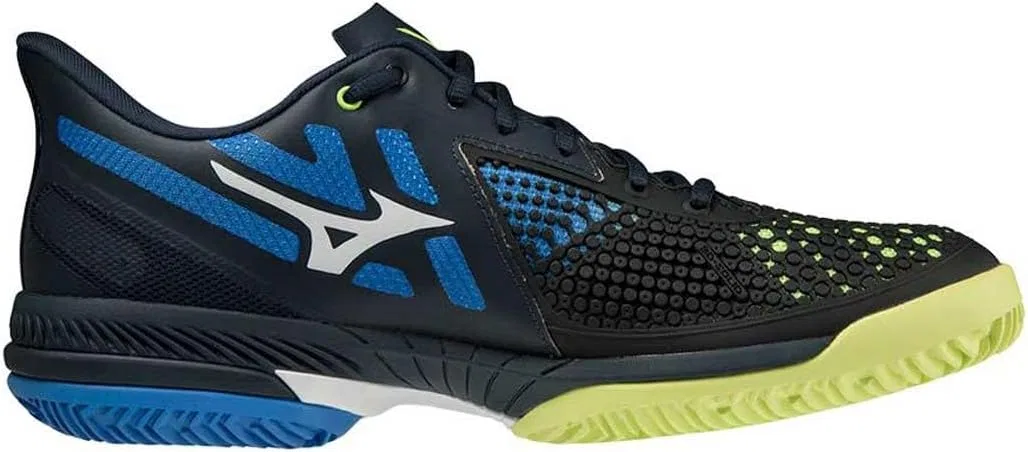 Мужские теннисные кроссовки Mizuno Wave Exceed Tour 5 CC, Total Eclipse Neolime Super Sonic