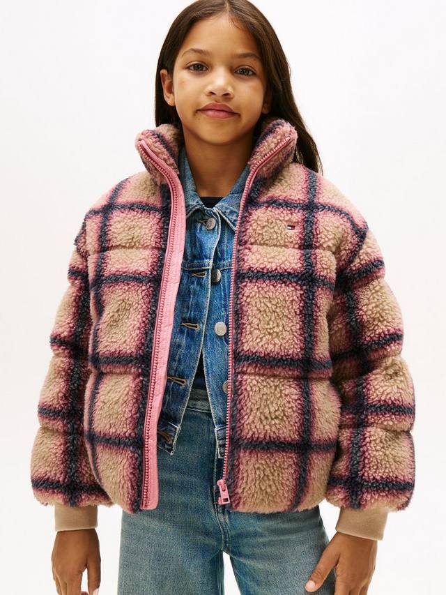 

Детское клетчатое пальто Teddy Tommy Hilfiger, Ivory Silk