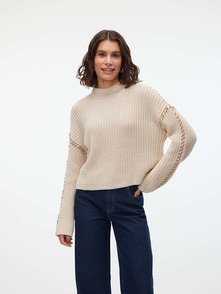 

Пуловер Vero Moda Pullover New Cream, бежевый