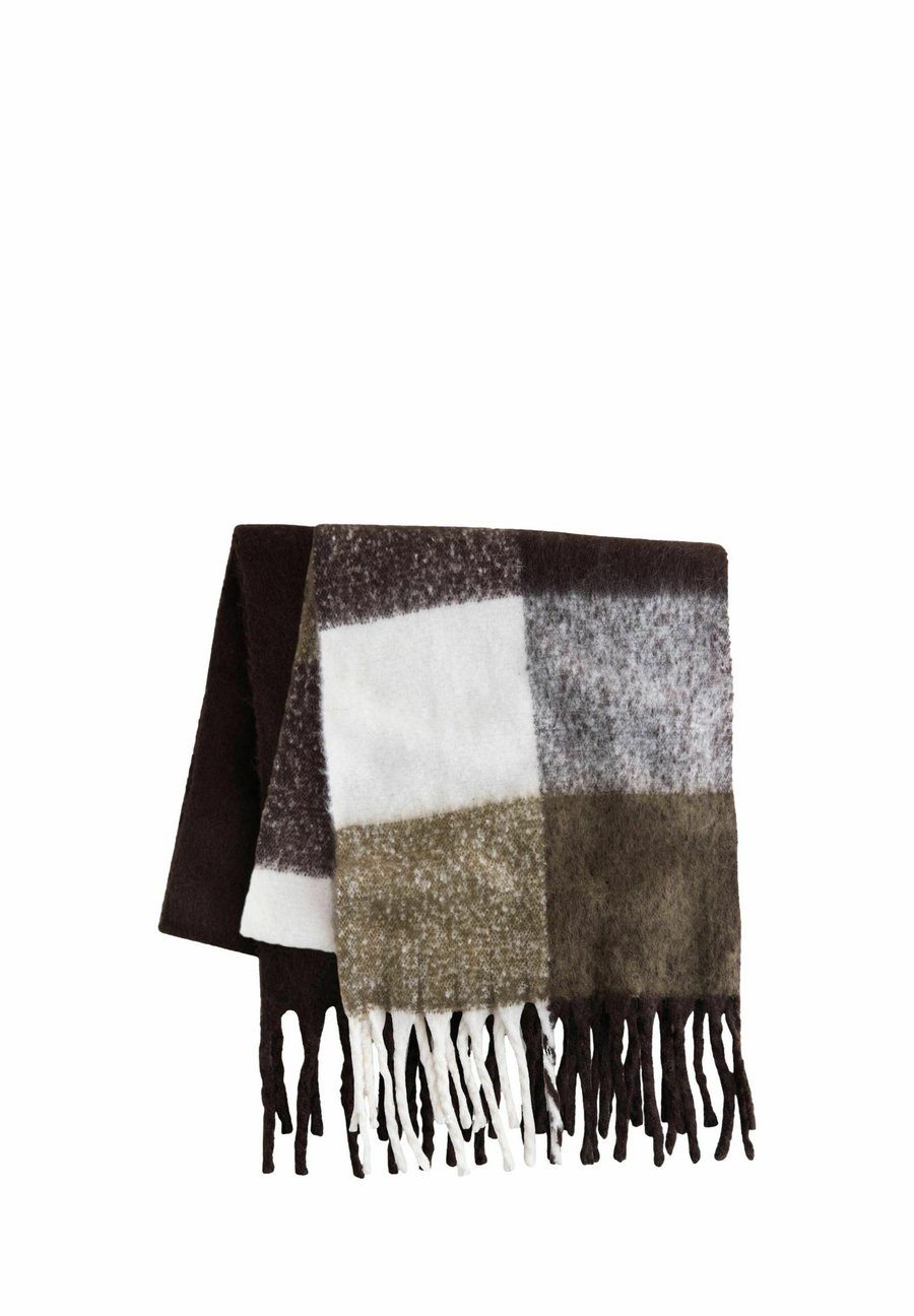 

Шарф THE SET 2 PACK WIDE CHECK AND PLAIN, Check Chocolate Brown/Brown