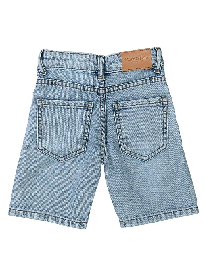 Шорты-бермуды из органического хлопка Marc O'Polo Junior, голубой — фото 2