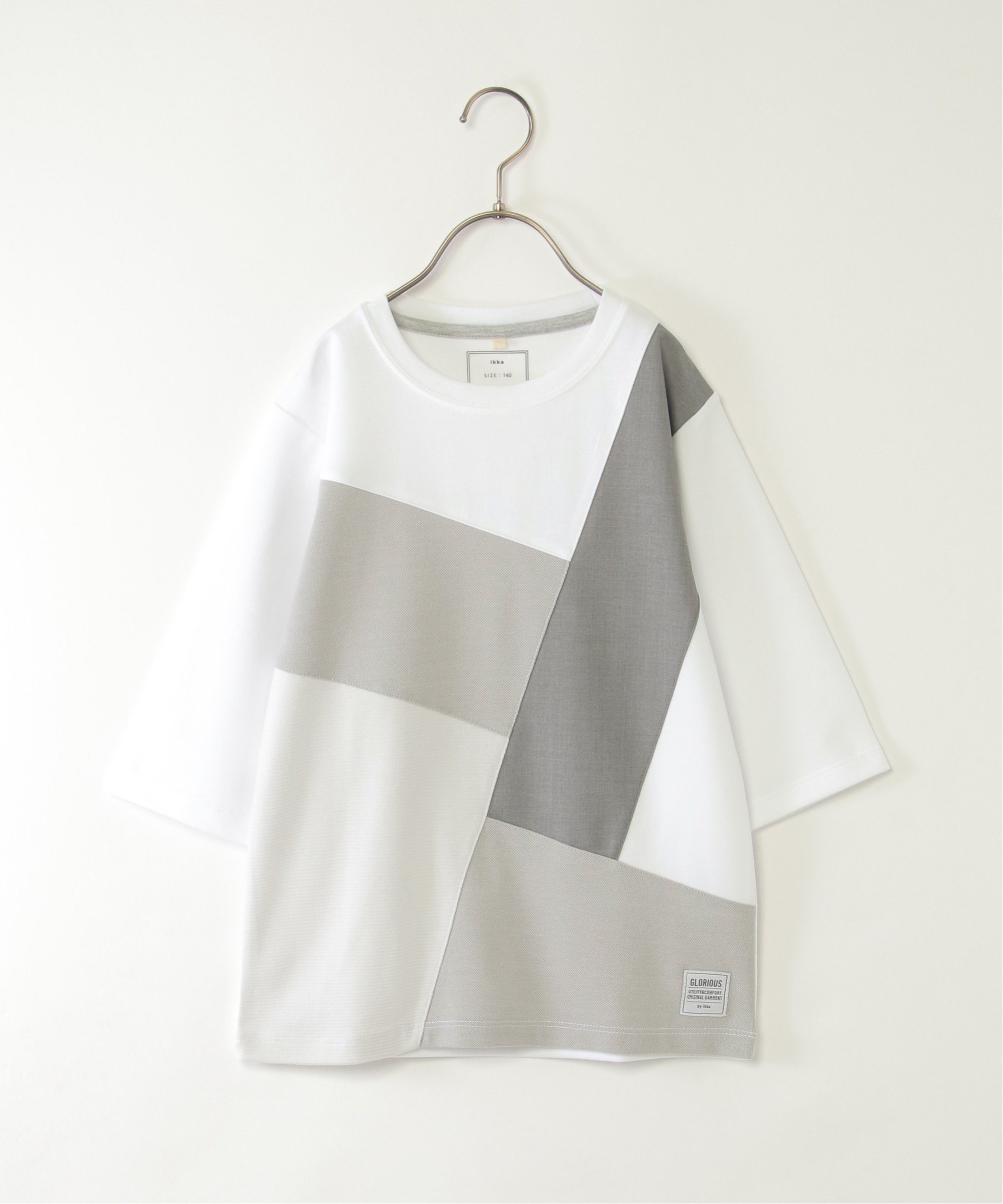 Футболка с рукавами 3/4 из ткани понте (120-160 см) Ikka, white